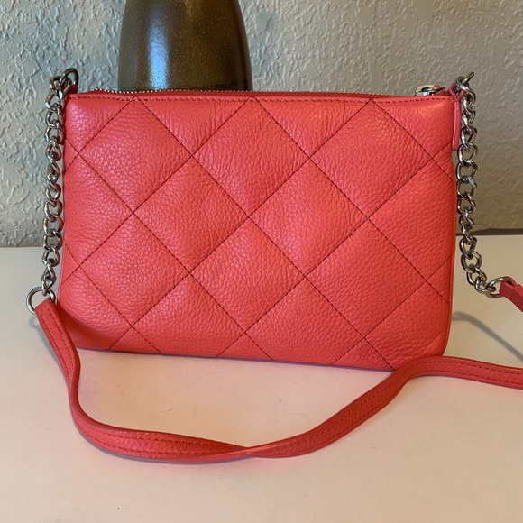 Talbot's Handbags - Talbot's Coral Quilted Crossbody Purse